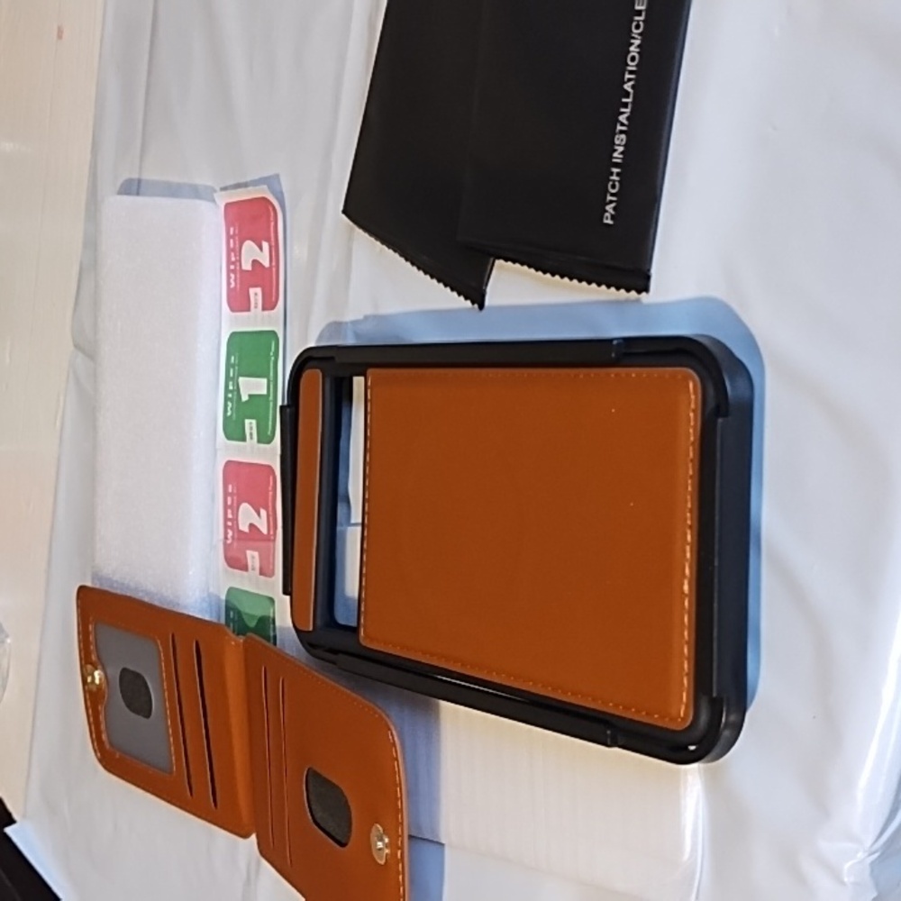 Fmpcuon 5 In 1 Brown Leather Phone Case NIP.